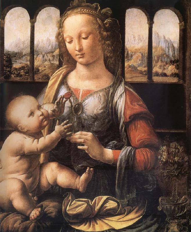 LEONARDO da Vinci Madonna with the carnation